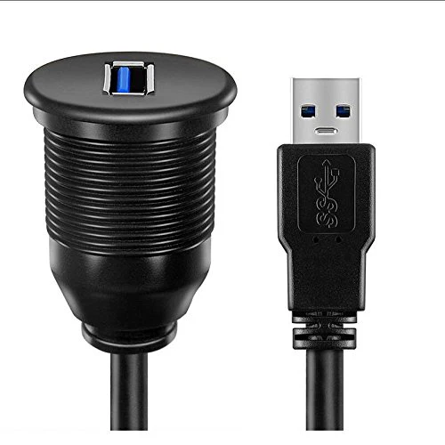 Single USB 3.0 Extension Dash Flush Mount Cable