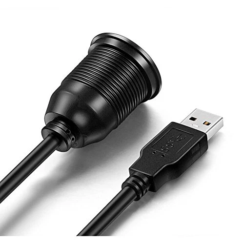 Single USB 3.0 Extension Dash Flush Mount Cable - Image 3